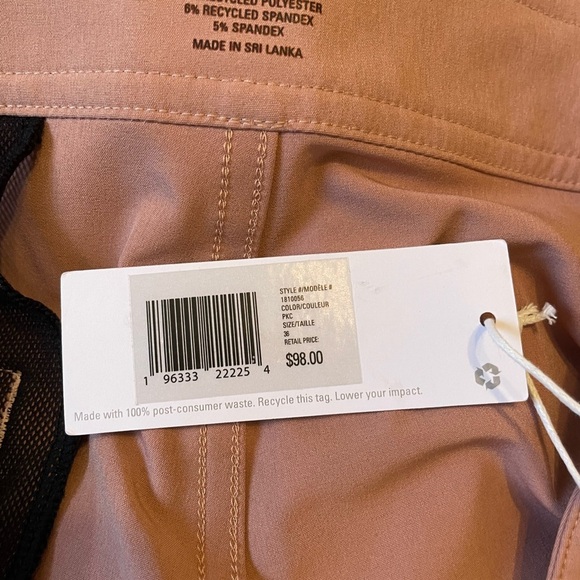 Outerknown Board Shorts All Time Scallop Dusty Pink Size 36 Swim Outdoors Surfer - Picture 6 of 7